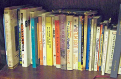 My precious writing books. How will we enjoy looking at books with e-books?