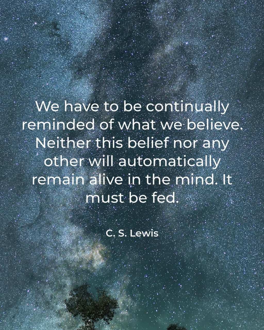 We Have to Continually Remind&nbsp;Ourselves
